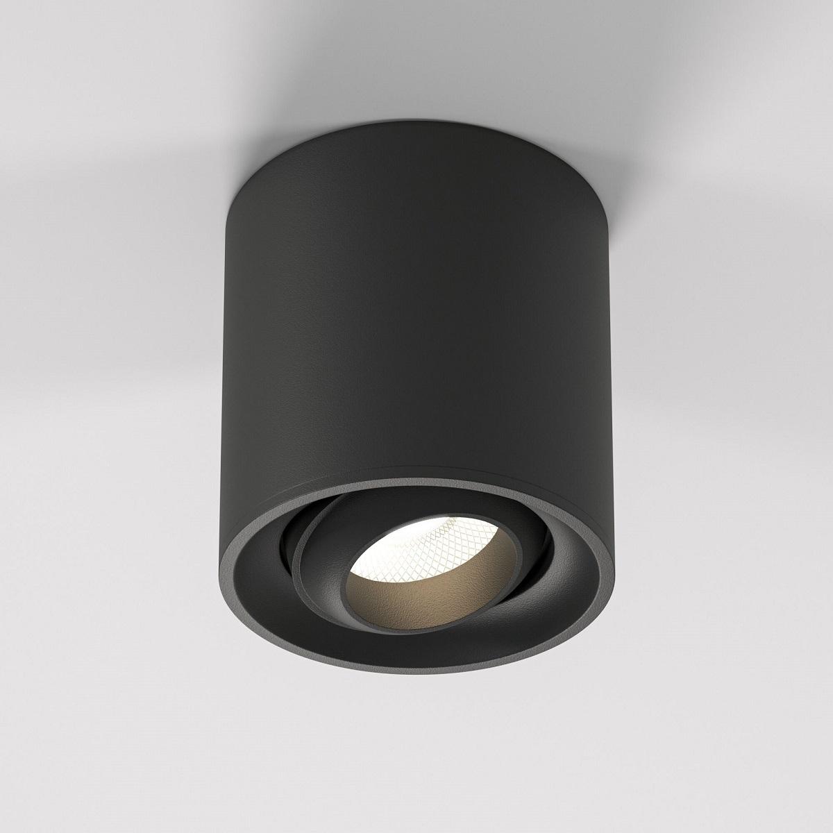 фото накладной светодиодный светильник elektrostandard 25041/led 10w 4200k чёрный a062935 | 220svet.ru