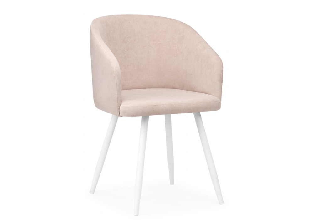 фото стул на металлокаркасе поворотный woodville монер 360 латте (glory 10) / белый 632656 | 220svet.ru