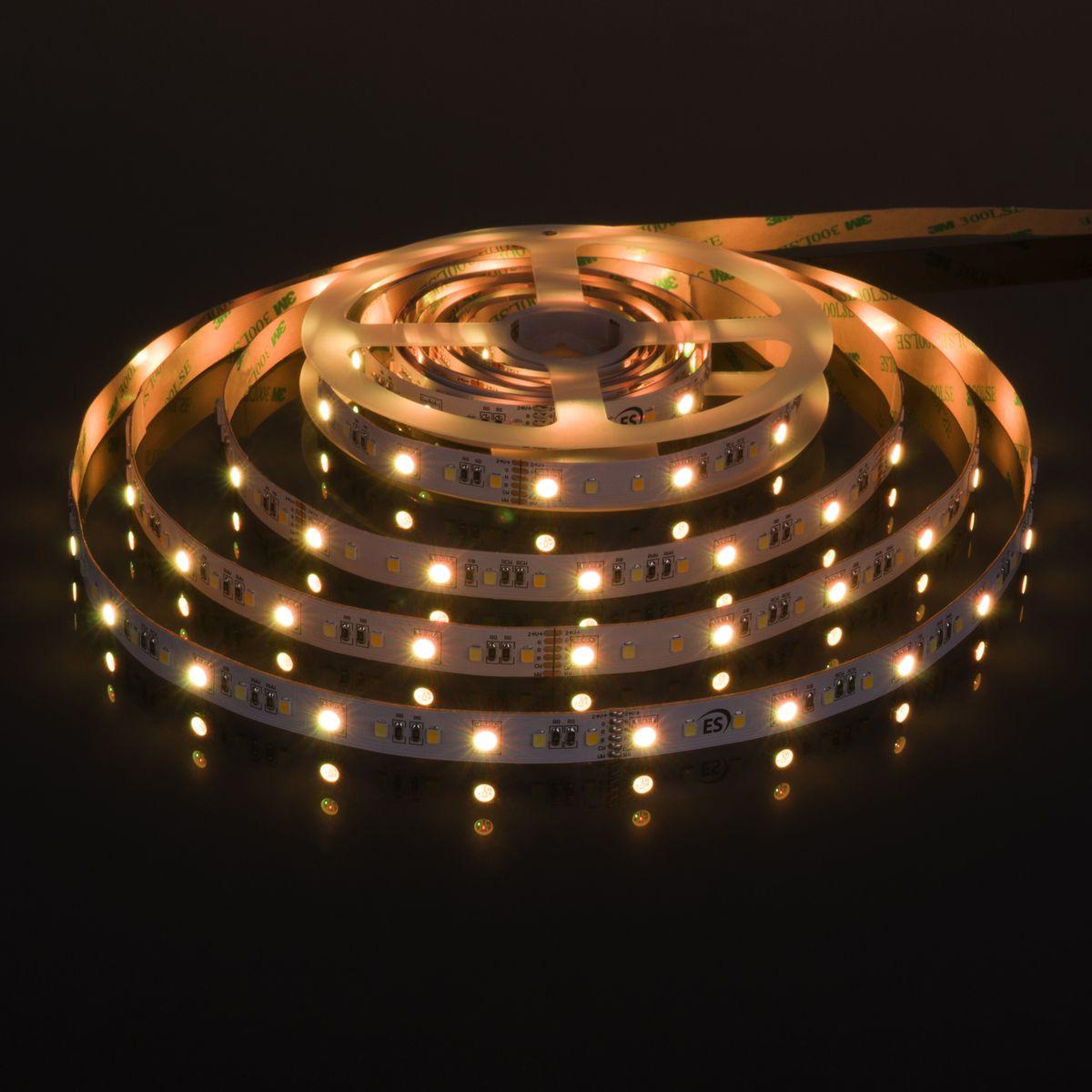 фото светодиодная лента elektrostandard 16w/m 90led/m 5050+2835+2835smd mix rgb/теплый/холодный белый 5m a053707 | 220svet.ru