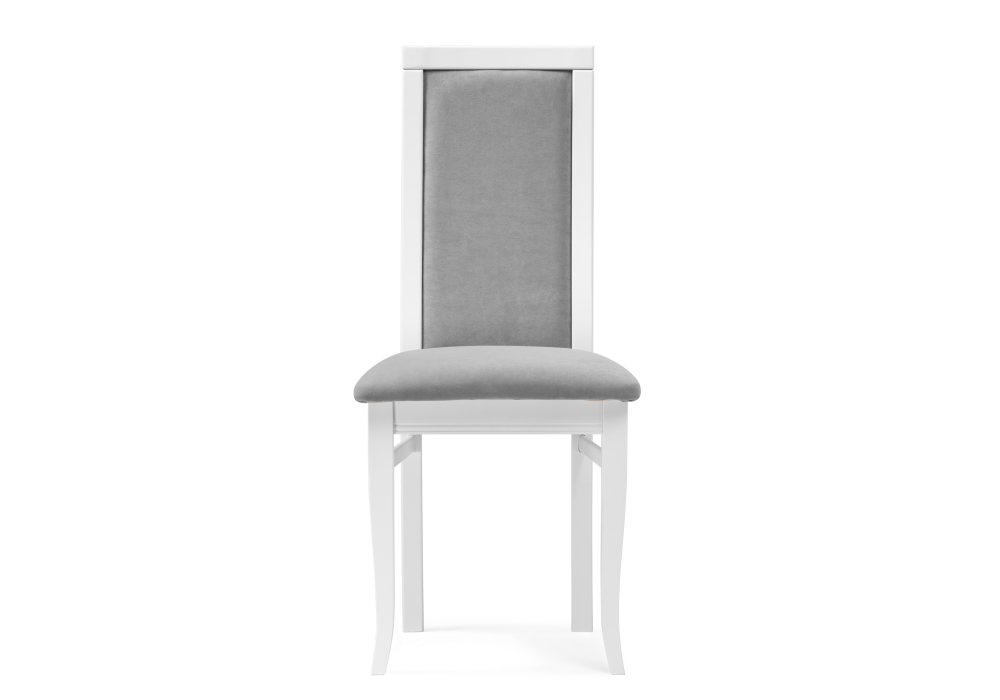 фото стул деревянный woodville давиано серый велюр / белый 515977 | 220svet.ru