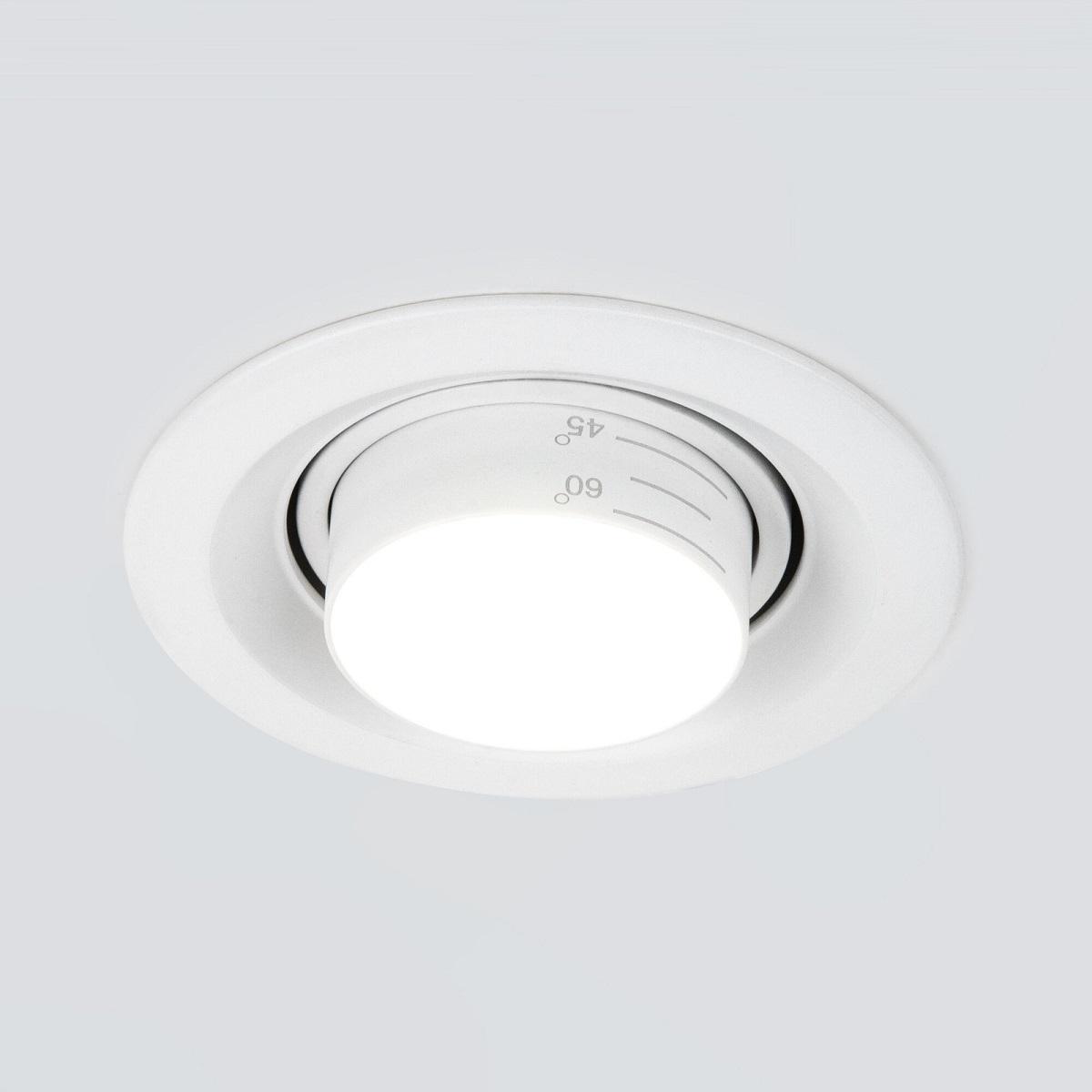 фото встраиваемый светодиодный светильник elektrostandard 9919 led 10w 3000k белый a064031 | 220svet.ru