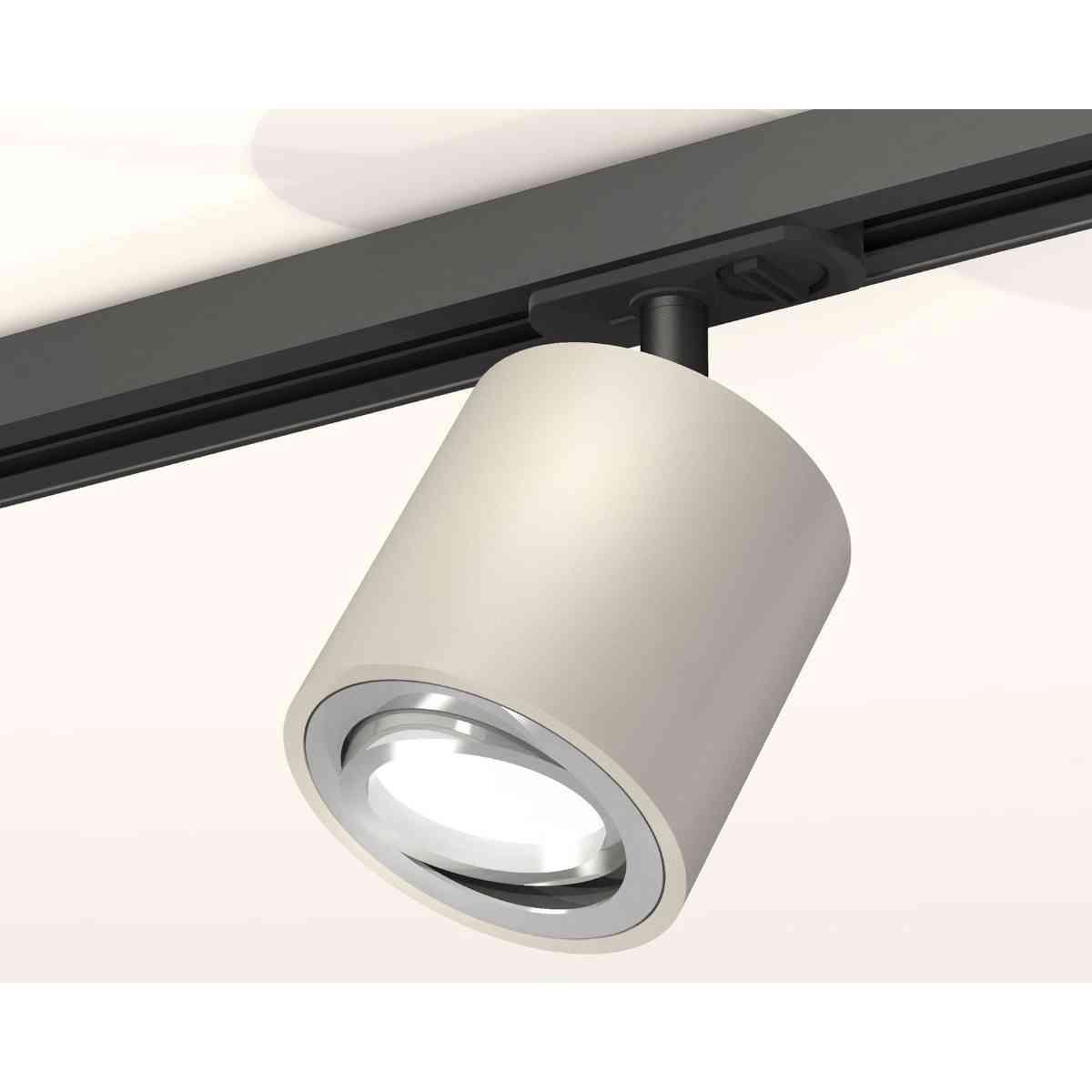 фото комплект трекового светильника ambrella light xt7533020 sgr/psl/sbk серый песок/серебро полированное/черный песок (a2537, c7533, n7003) | 220svet.ru