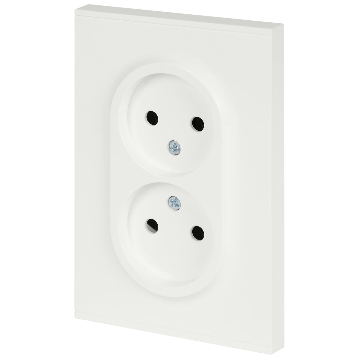 фото розетка эра arktik 16-2107-08 без заземления двойная 2x2p 16а-250в белый матовый б0071688 | 220svet.ru