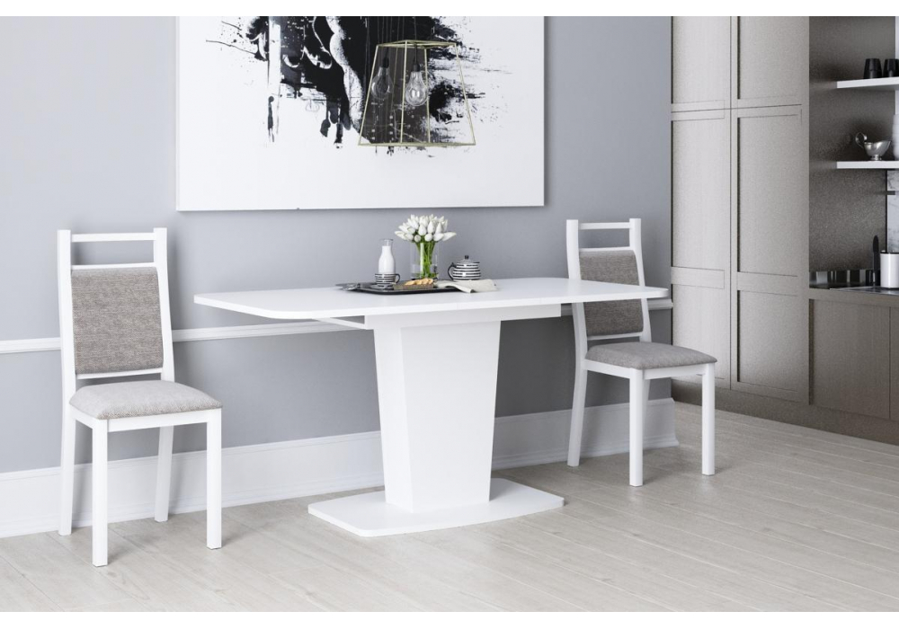 фото стол деревянный woodville токио-28 белый 515102 | 220svet.ru