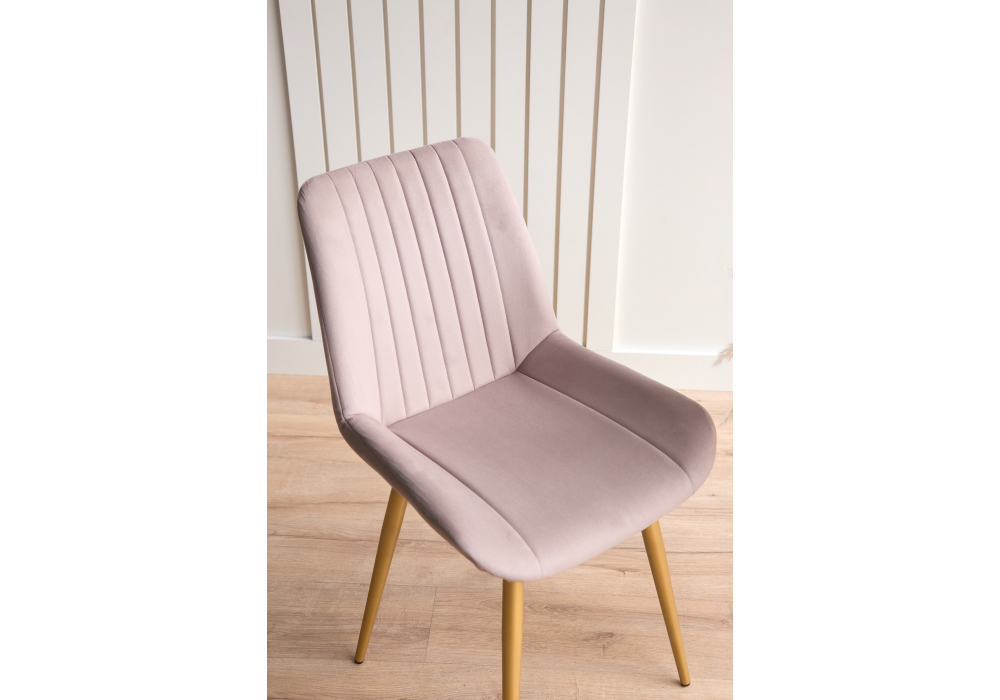 фото стул на металлокаркасе поворотный woodville седа 360 латте (zd 290) / золотой np 632411 | 220svet.ru