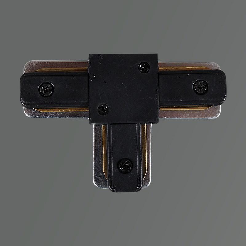 фото коннектор t-образный reluce rl rl 06039 t-connector bk | 220svet.ru