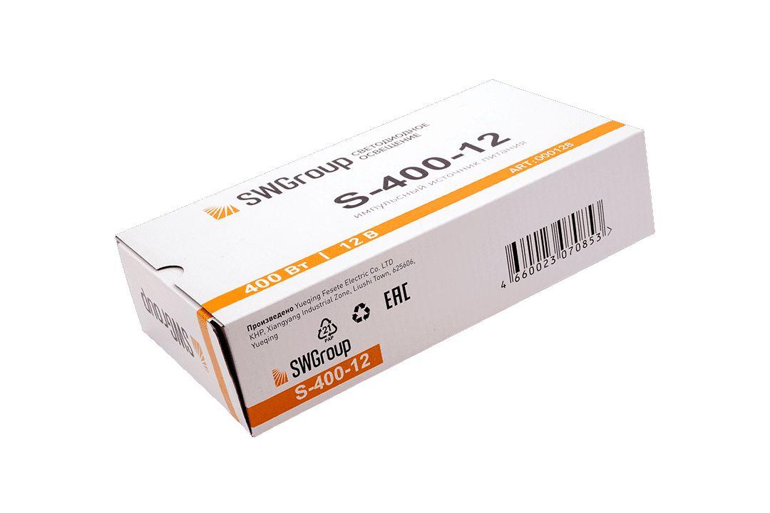 фото блок питания swg 12v 400w ip20 33,33a s-400-12 000128 | 220svet.ru