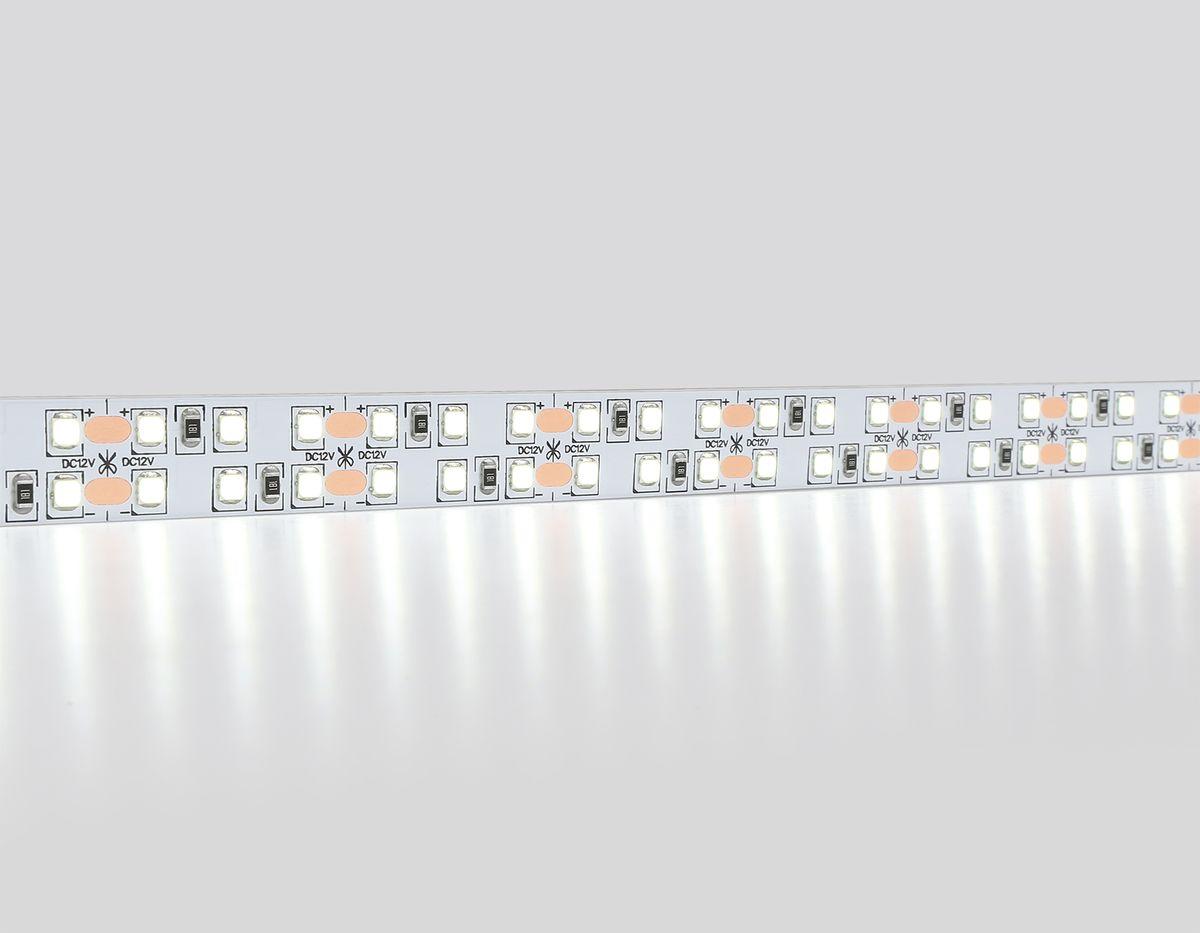 фото светодиодная лента дневной белый ambrella light 19,2w/m 240led/m 2835smd 6500к 5m gs1603 | 220svet.ru
