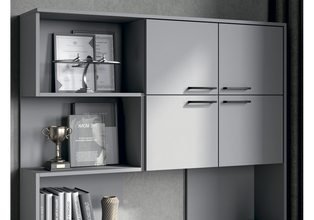 фото компьютерный стол правый woodville эльброни шиншилла серая 664909 | 220svet.ru