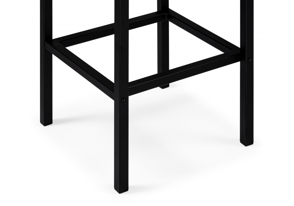 фото барный стул woodville лофт рогожка графит / черный матовый 614945 | 220svet.ru