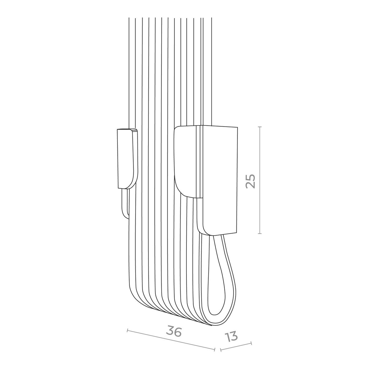 фото заглушка для двойного зажима ремня st luce band st411.419.04 | 220svet.ru