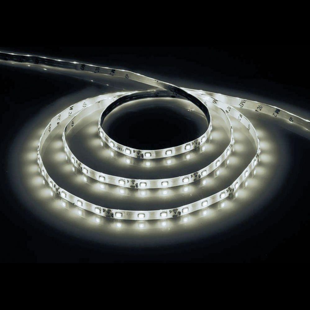 фото светодиодная влагозащищенная лента feron 4,8w/m 60led/m 2835smd дневной белый 5m ls604 48219 | 220svet.ru