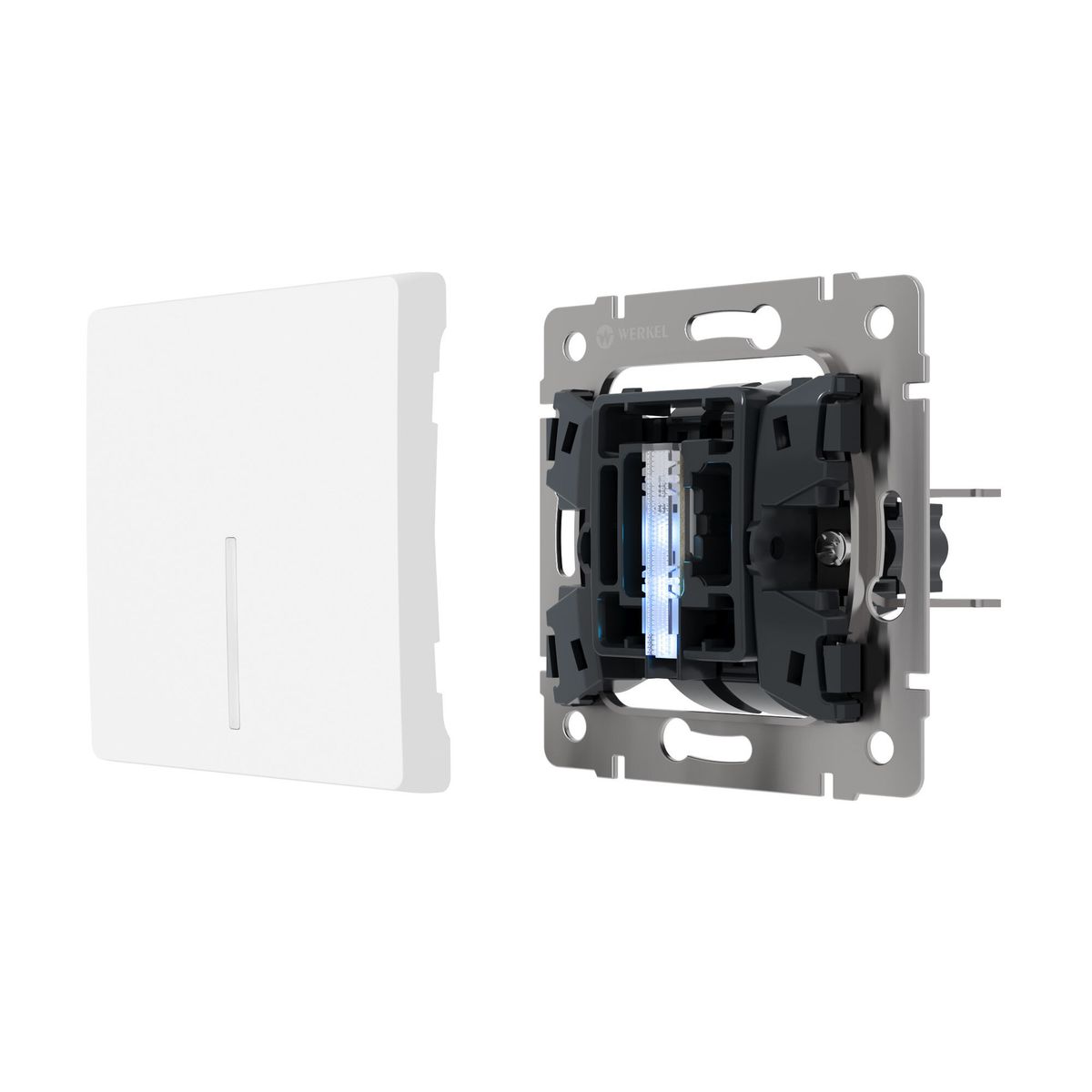 фото блок led подсветки для выключателя werkel 10 шт. голубой w8020102 4690389213533 | 220svet.ru