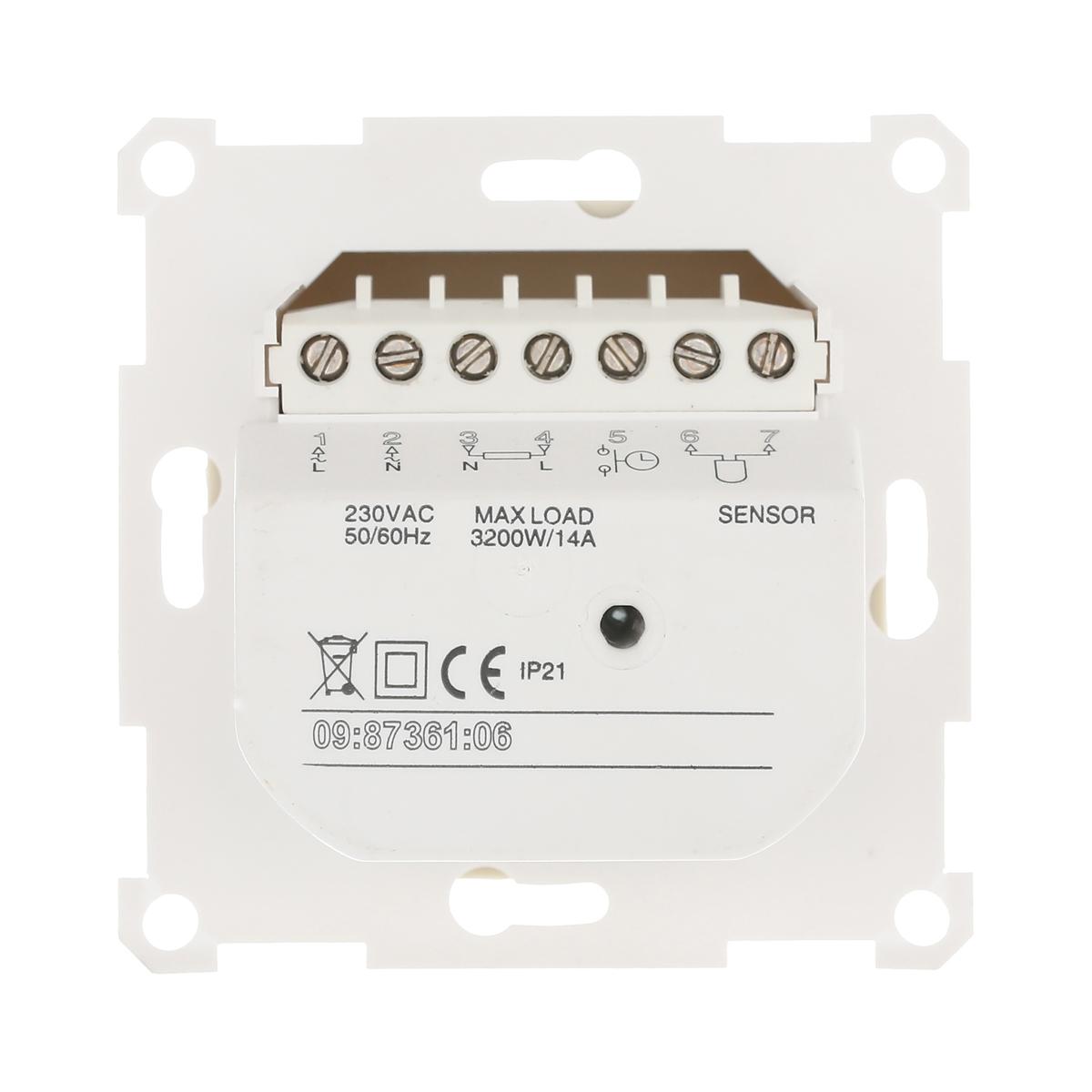 фото терморегулятор lk studio теплого пола в комплекте с сенсором (бежевый), lk60, lk80 867601-1 | 220svet.ru