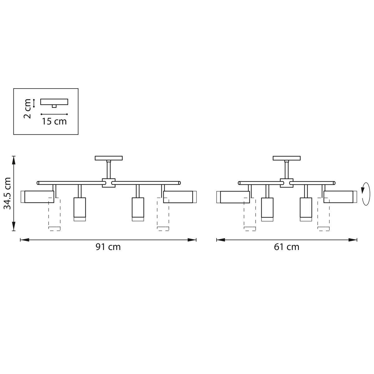 фото потолочная люстра lightstar rullo (571728+214437-4+214486-4+202430-8) lr7283748640 | 220svet.ru