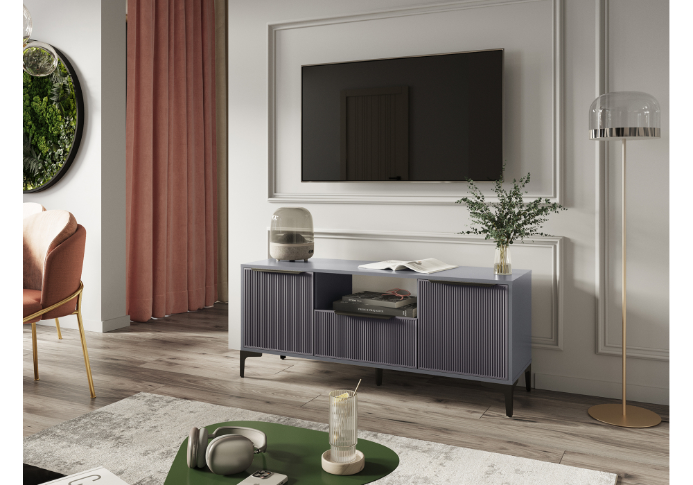 фото тв-тумба woodville иадама графит  601112 | 220svet.ru