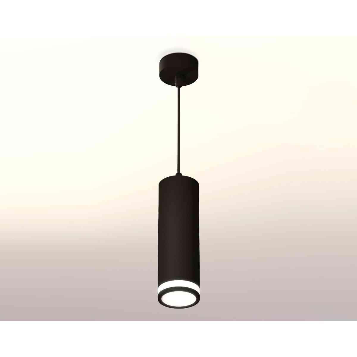 фото комплект подвесного светильника ambrella light techno spot xp7456002 sbk/fr черный песок/белый матовый (a2311, c7456, n7121) | 220svet.ru