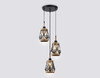 Миниатюра фото подвесной светильник ambrella light traditional loft tr8522/3 bk/sb  | 220svet.ru