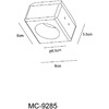 Миниатюра фото встраиваемый светильник arte lamp a9285pl-1wh | 220svet.ru