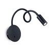 Миниатюра фото бра ideal lux focus-2 ap nero | 220svet.ru