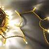 Миниатюра фото гирлянда нить 10м тепло-белая 24в, 100 led, провод золотой каучук 2,3мм, ip65 ltc eco100-2-1ww | 220svet.ru