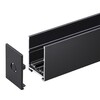 Миниатюра фото шинопровод накладной/подвесной 1м novotech vector 135299 черный | 220svet.ru