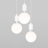 Миниатюра фото подвесной светильник eurosvet bubble 50151/3 белый | 220svet.ru