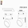 Миниатюра фото трековый светодиодный светильник st luce st651.536.09 | 220svet.ru