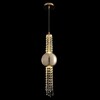 Миниатюра фото подвесной светодиодный светильник crystal lux navajo sp3w led gold | 220svet.ru
