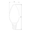 Миниатюра фото лампа светодиодная филаментная elektrostandard ble1426 e14 9w 4200k прозрачная a050132 | 220svet.ru