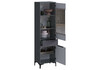 Миниатюра фото шкаф стеллаж woodville иадама графит софт 619899 | 220svet.ru