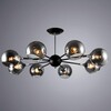 Миниатюра фото потолочная люстра arte lamp lagos a2708pl-8bk | 220svet.ru