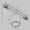 Миниатюра фото трековый магнитный светодиодный светильник maytoni alfa s tr132-4-7w-ds-bs | 220svet.ru