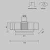 Миниатюра фото встраиваемый светильник maytoni neo dl138-gu10-b | 220svet.ru