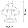 Миниатюра фото подвесная люстра vitaluce v04600-93/2s | 220svet.ru