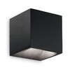 Миниатюра фото уличный настенный светодиодный светильник ideal lux rubik ap1 nero 4000k | 220svet.ru