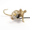 Миниатюра фото настольная лампа mouse lamp lyie down gold usb seletti | 220svet.ru