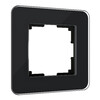 Миниатюра фото рамка из стекла на 1 пост werkel elite черный w0012448 | 220svet.ru
