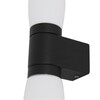 Миниатюра фото подсветка для зеркал arte lamp aqua-bastone a1209ap-2bk | 220svet.ru