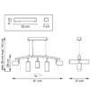 Миниатюра фото подвесная люстра lightstar rullo (571735+214436-3+214486-2) lr735363862 | 220svet.ru