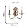 Миниатюра фото бра f-promo plini 2591-2w | 220svet.ru