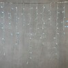 Миниатюра фото гирлянда бахрома 1 x 1 м небесно-голубая 220в, 65 led, провод прозрачный силикон, ip65 ltc ecc65-10-2sb | 220svet.ru