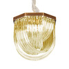 Миниатюра фото люстра murano l4 brass/amber delight collection | 220svet.ru