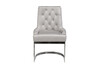 Миниатюра фото стул велюр светло-серый/хром garda decor 76ar-62105 | 220svet.ru