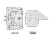 Миниатюра фото розетка с крышкой ip44 ambrella volt quant omega mo328010 | 220svet.ru