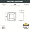 Миниатюра фото светильник для подсветки лестниц накладной fumagalli extraleti 100 square 3s1.000.000.wyg1l | 220svet.ru