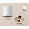 Миниатюра фото комплект накладного светильника ambrella light techno spot xs7531005 swh/ppg белый песок/золото розовое полированное (c7531, n7005) | 220svet.ru