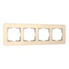 Миниатюра фото рамка из стекла на 4 поста werkel elite айвори w0042443 | 220svet.ru