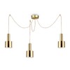Миниатюра фото подвесная люстра ideal lux holly sp3 ottone satinato | 220svet.ru