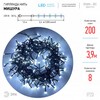 Миниатюра фото светодиодная гирлянда эра мишура 220v холодный белый - gc б0047969 | 220svet.ru